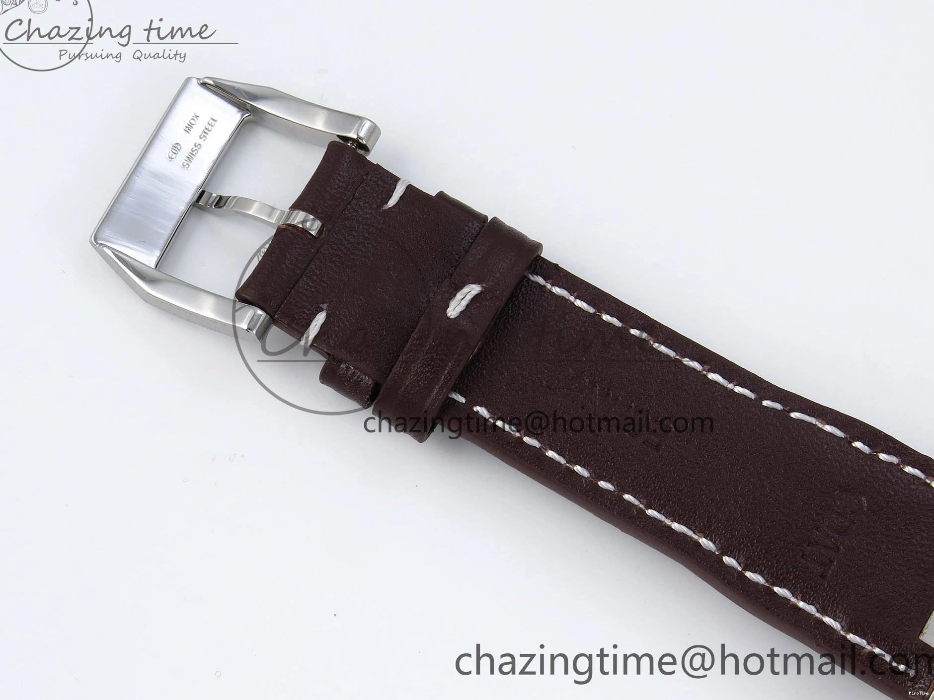 MIROTIME 0511 ZipUp Pilot Mark XX BLSF 1:1 Best Edition Green Dial on Brown Leather Strap MIYOTA 7019